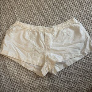 BRANDY MELVILLE Yellow and White Striped Shorts